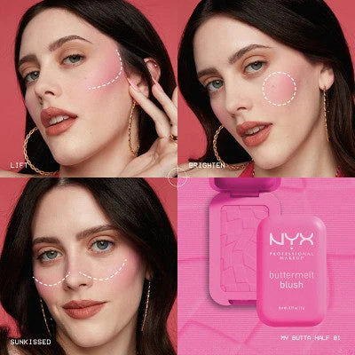 NYX Professional Makeup Buttermelt Blush Sooner The Butta 0.17oz - New - Image 5