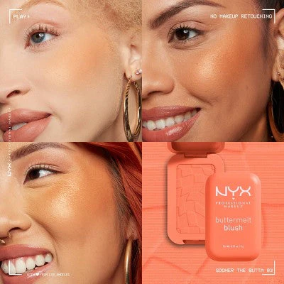 NYX Professional Makeup Buttermelt Blush Sooner The Butta 0.17oz - New - Image 6