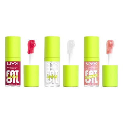 NYX Professional Makeup Fat Oil Lip Drip Holiday Trio Lip Gloss 3 pc - Missing Box - Image 3
