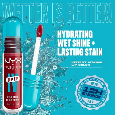 NYX Professional Makeup Lip IV Hydrating Lip Gloss Stain Hydra Honey 0.16 fl oz - New - Image 3