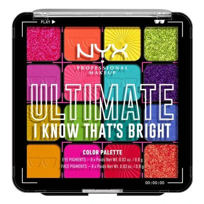 NYX Professional Makeup Ultimate Eyeshadow Palette 16 Vegan Shades