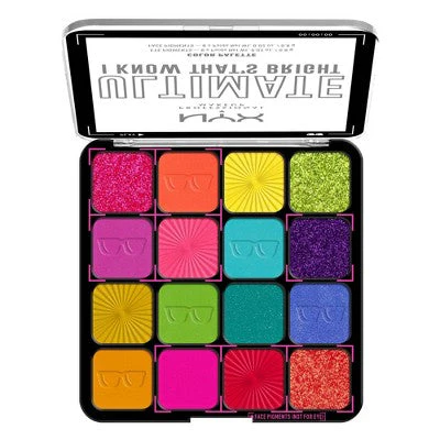 NYX Professional Makeup Ultimate Eyeshadow Palette 16 Vegan Shades - Image 2