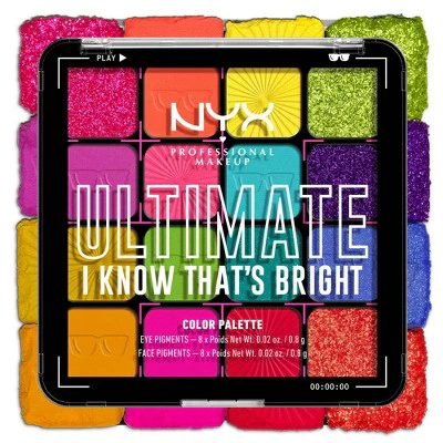 NYX Professional Makeup Ultimate Eyeshadow Palette 16 Vegan Shades - Image 7