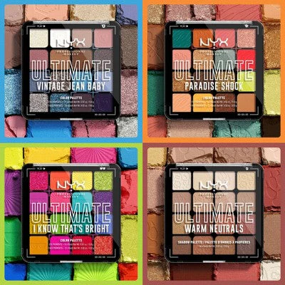 NYX Professional Makeup Ultimate Eyeshadow Palette 16 Vegan Shades - Image 8