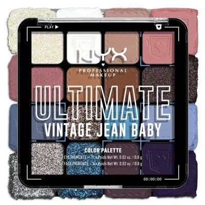 NYX Professional Makeup Ultimate Eyeshadow Palette Vintage Jean Baby - Image 5