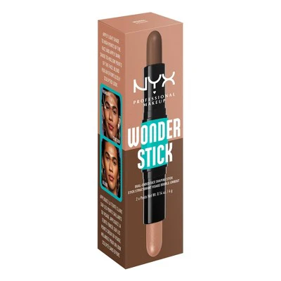 NYX Professional Makeup Wonder Stick 2-in-1 Highlight & Contour 04 Medium 0.28oz - Imperfect Box - Image 9