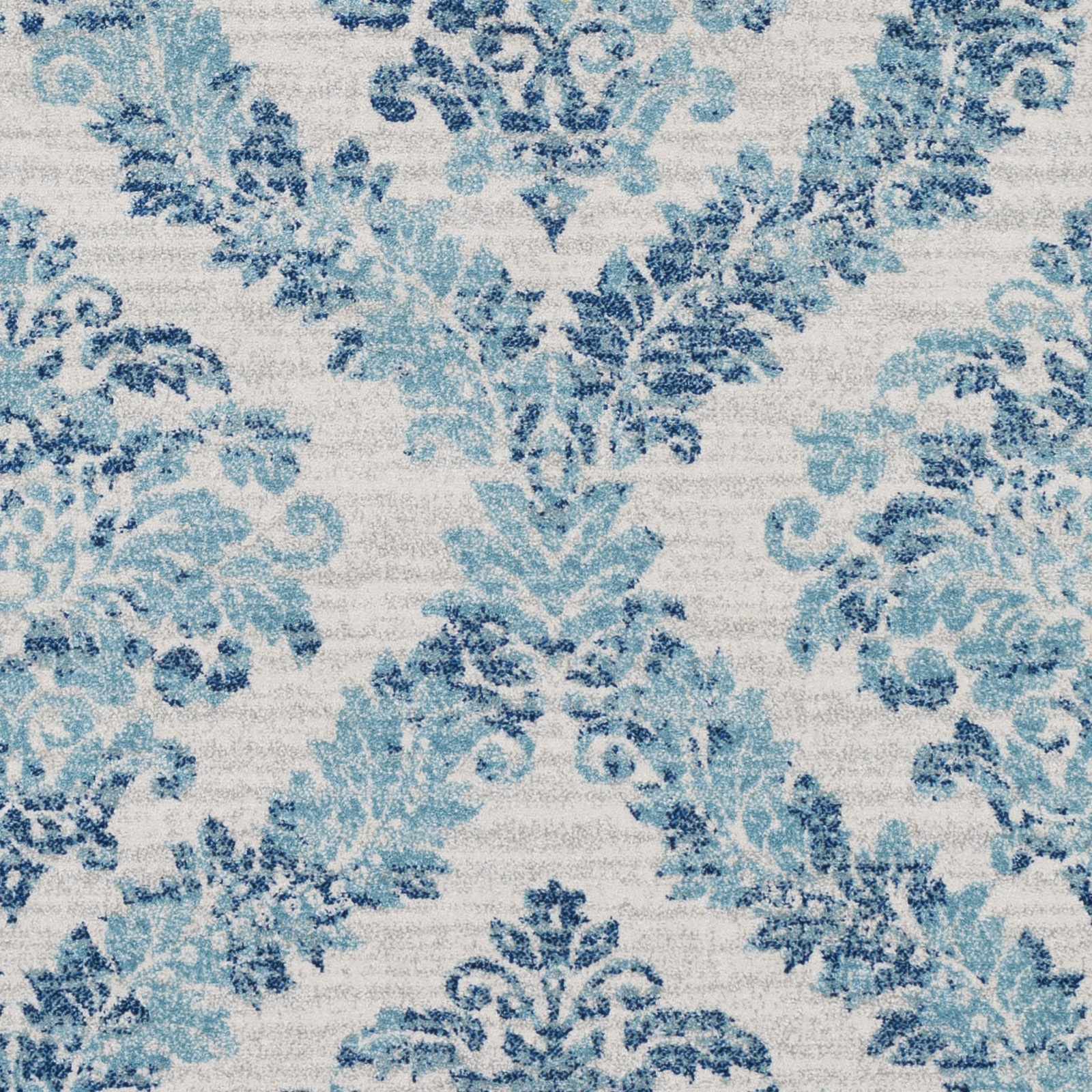 Oaklyn Teal Floral Diamonds Rug - Image 5