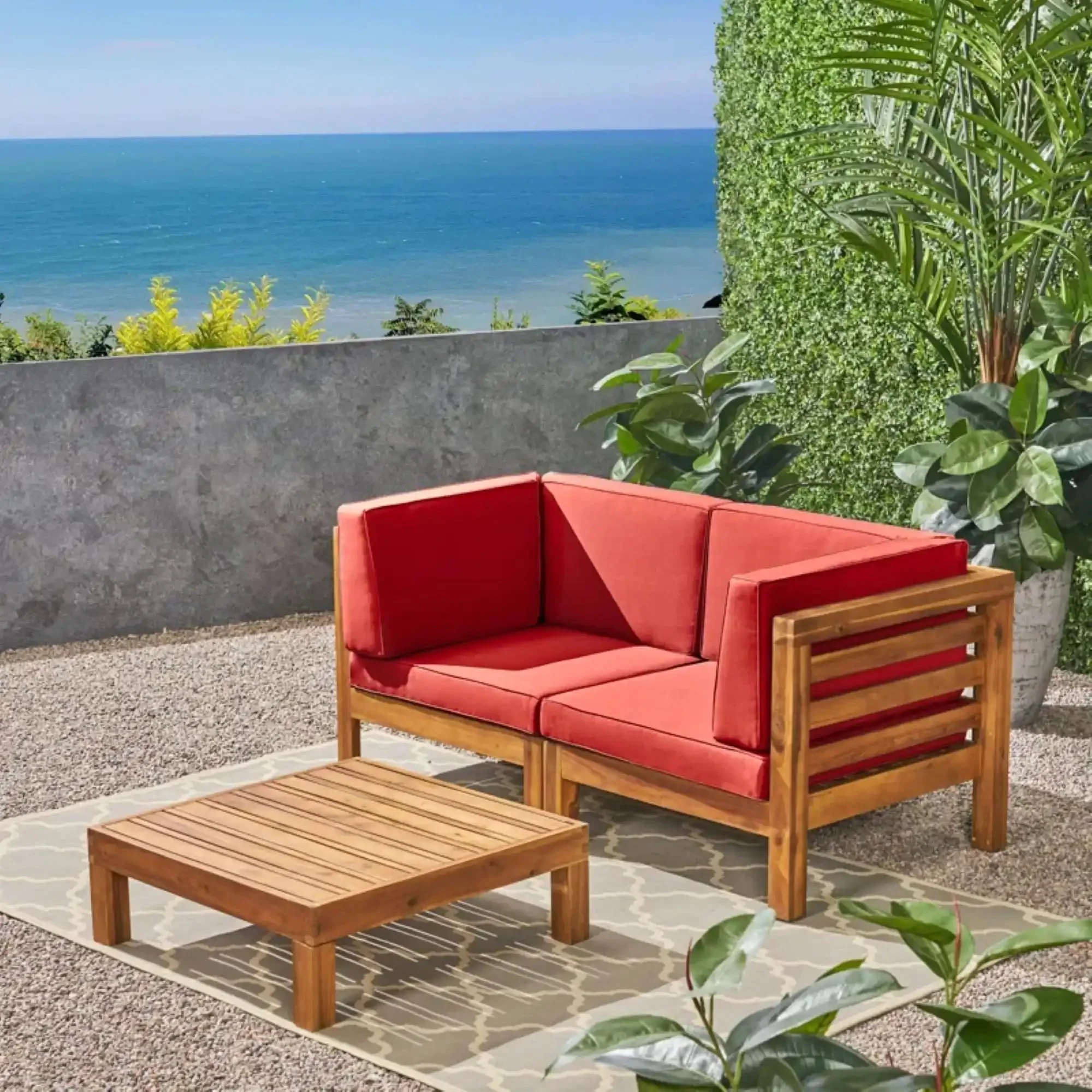 Oana - 3 Piece Love Seat Set With Coffee Table - Image 11