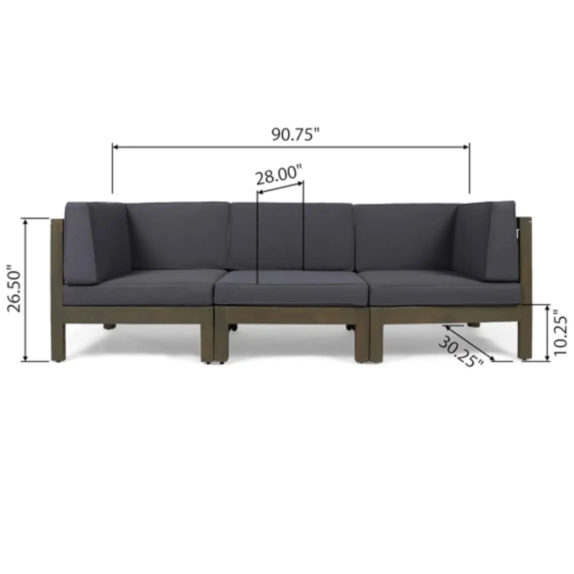 Oana - 3 Piece Sofa Set With Water Resistant Cushions - Image 15