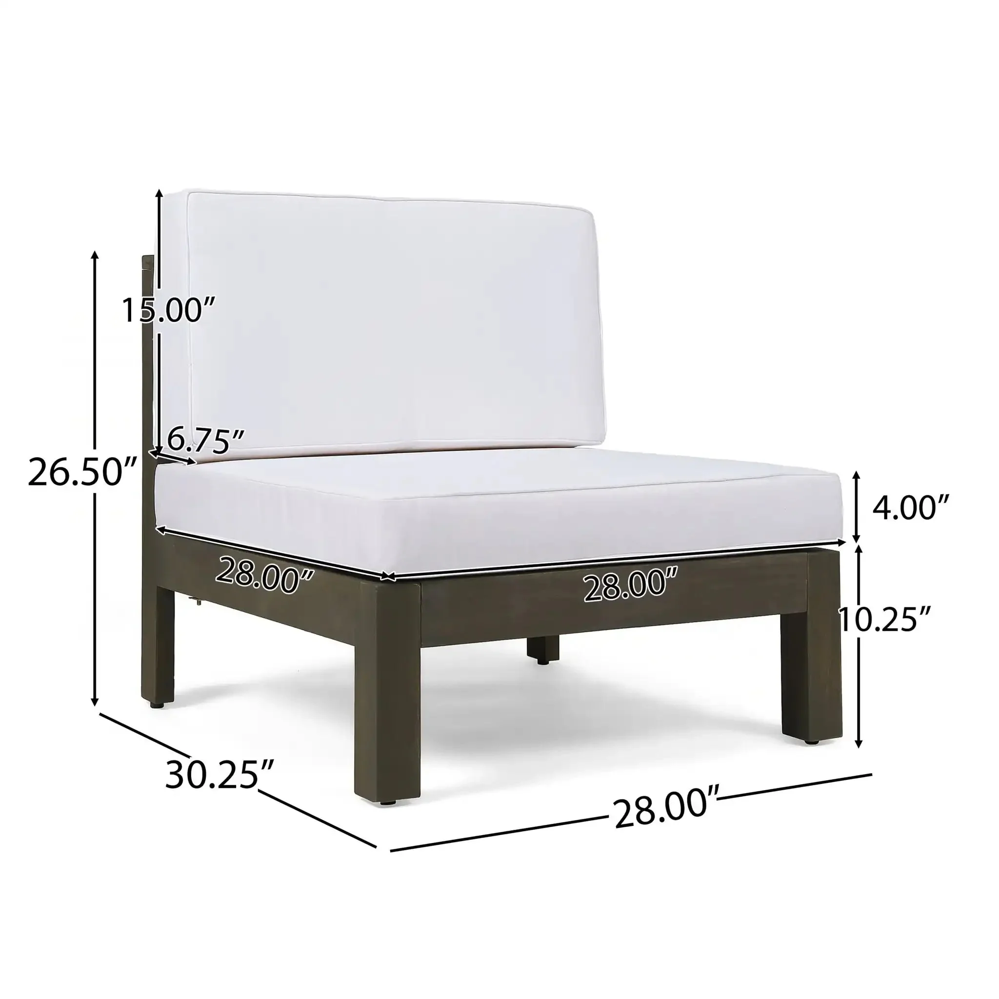 Oana - Armless Chair - Image 3