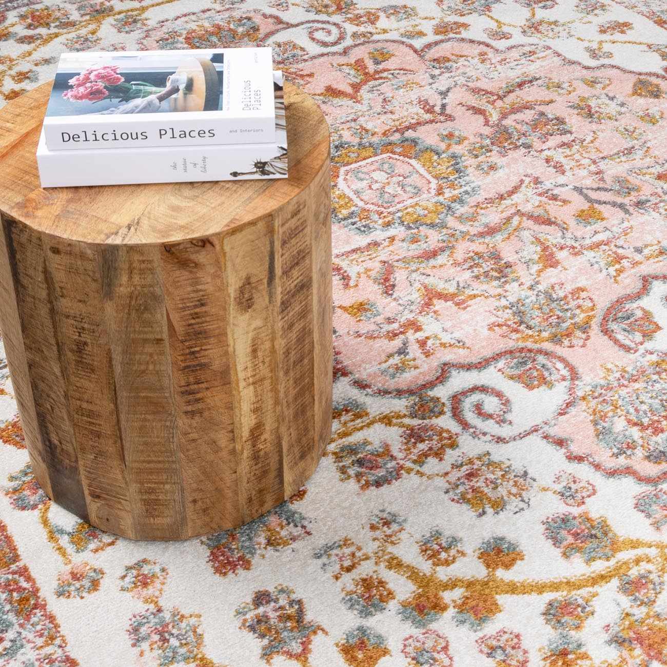 Oark Floral Medallion Area Rug - Image 12