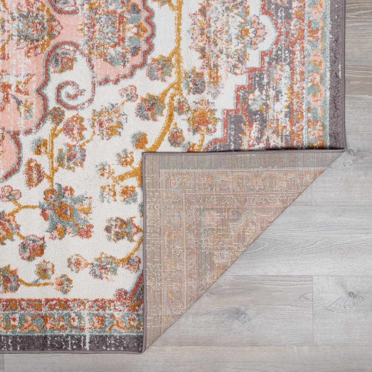 Oark Floral Medallion Area Rug - Image 5