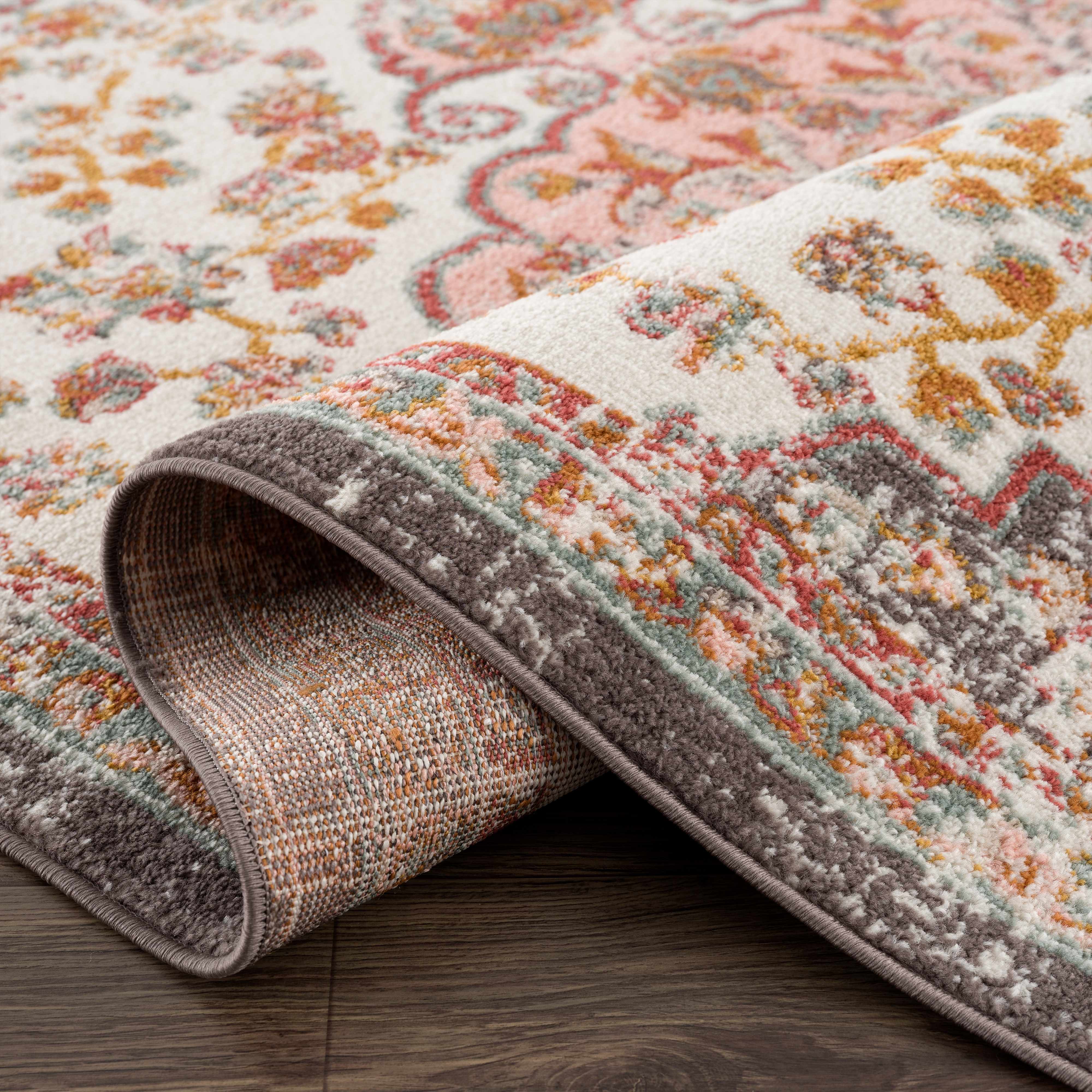 Oark Floral Medallion Area Rug - Image 6