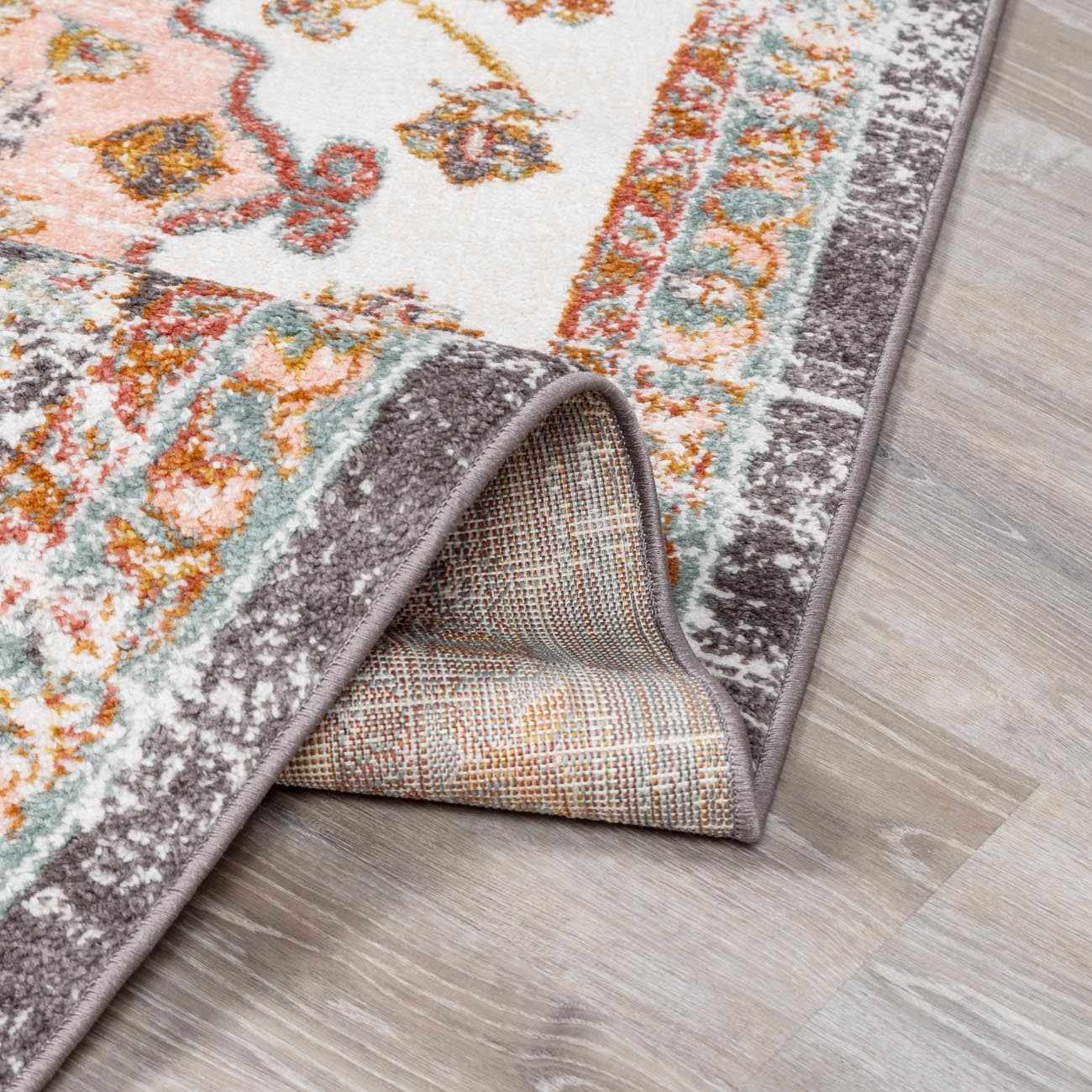 Oark Floral Medallion Area Rug - Image 7