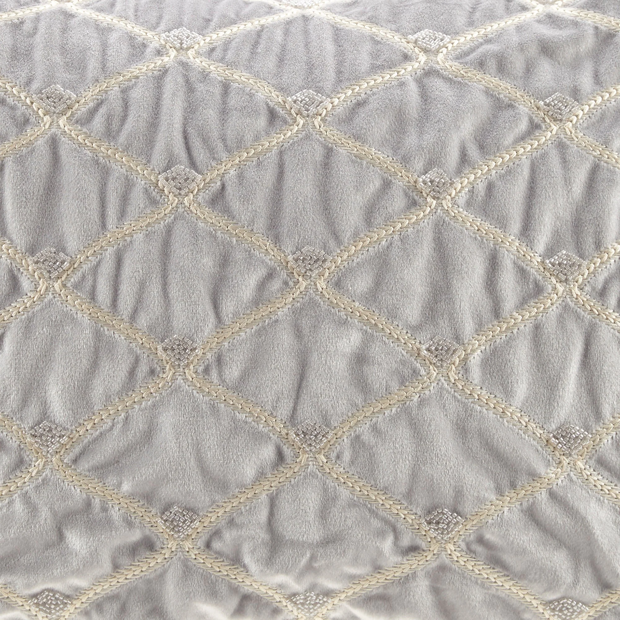 Oblong Decor Pillow Silver 22x15' - Image 3