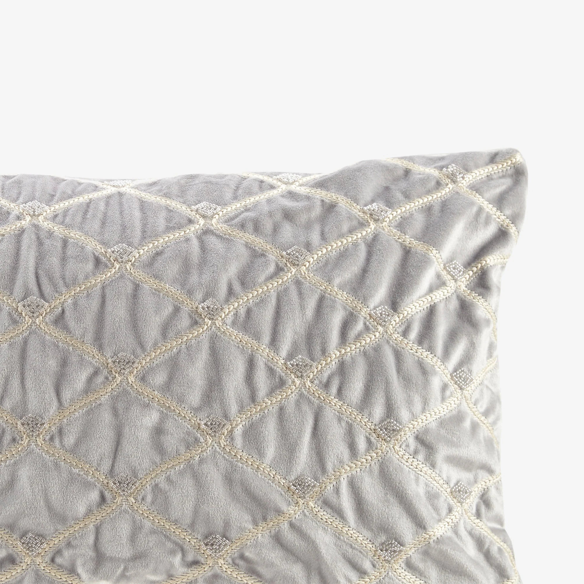 Oblong Decor Pillow Silver 22x15' - Image 5