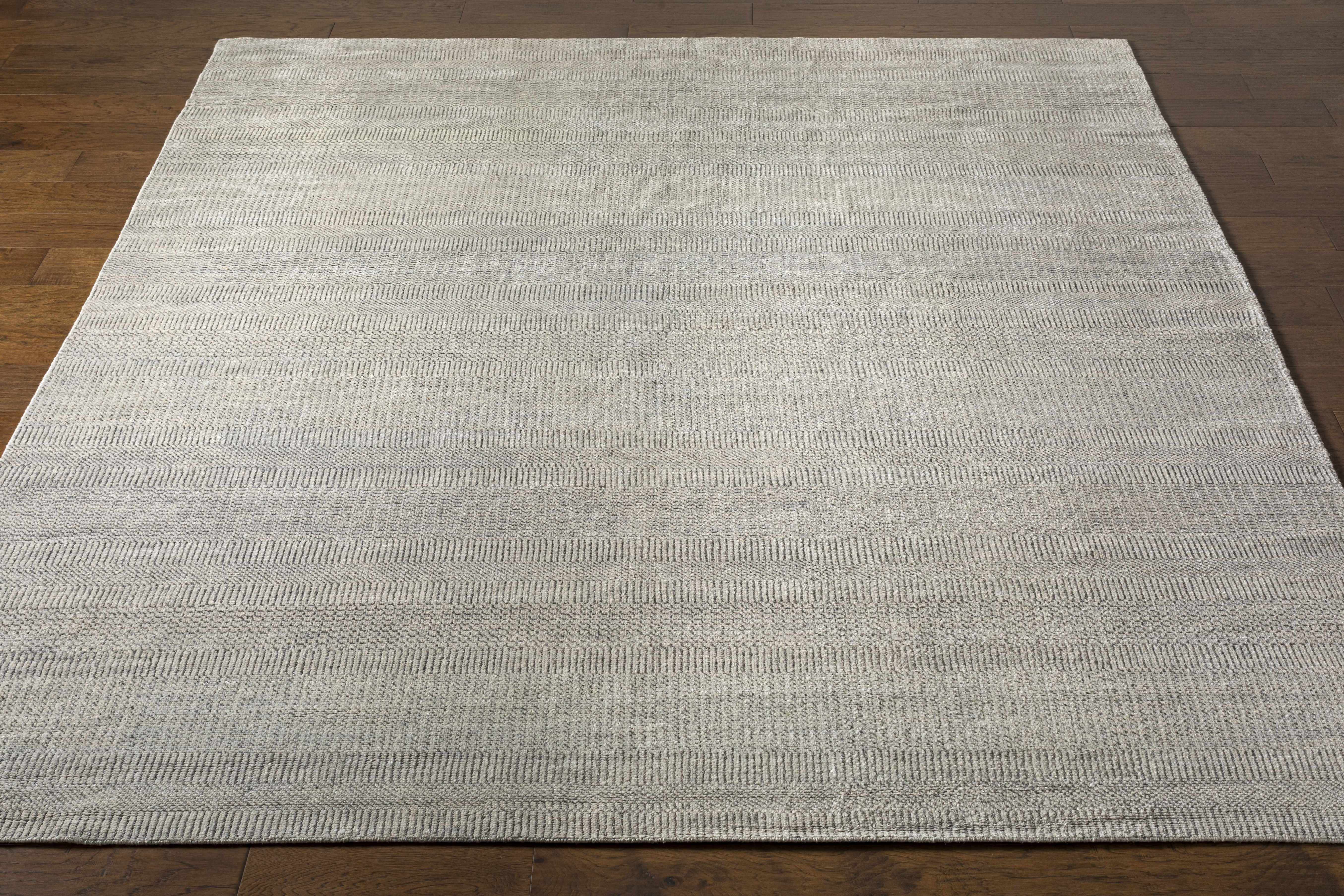 Ocate Gray Wool Area Rug - Clearance - Image 4