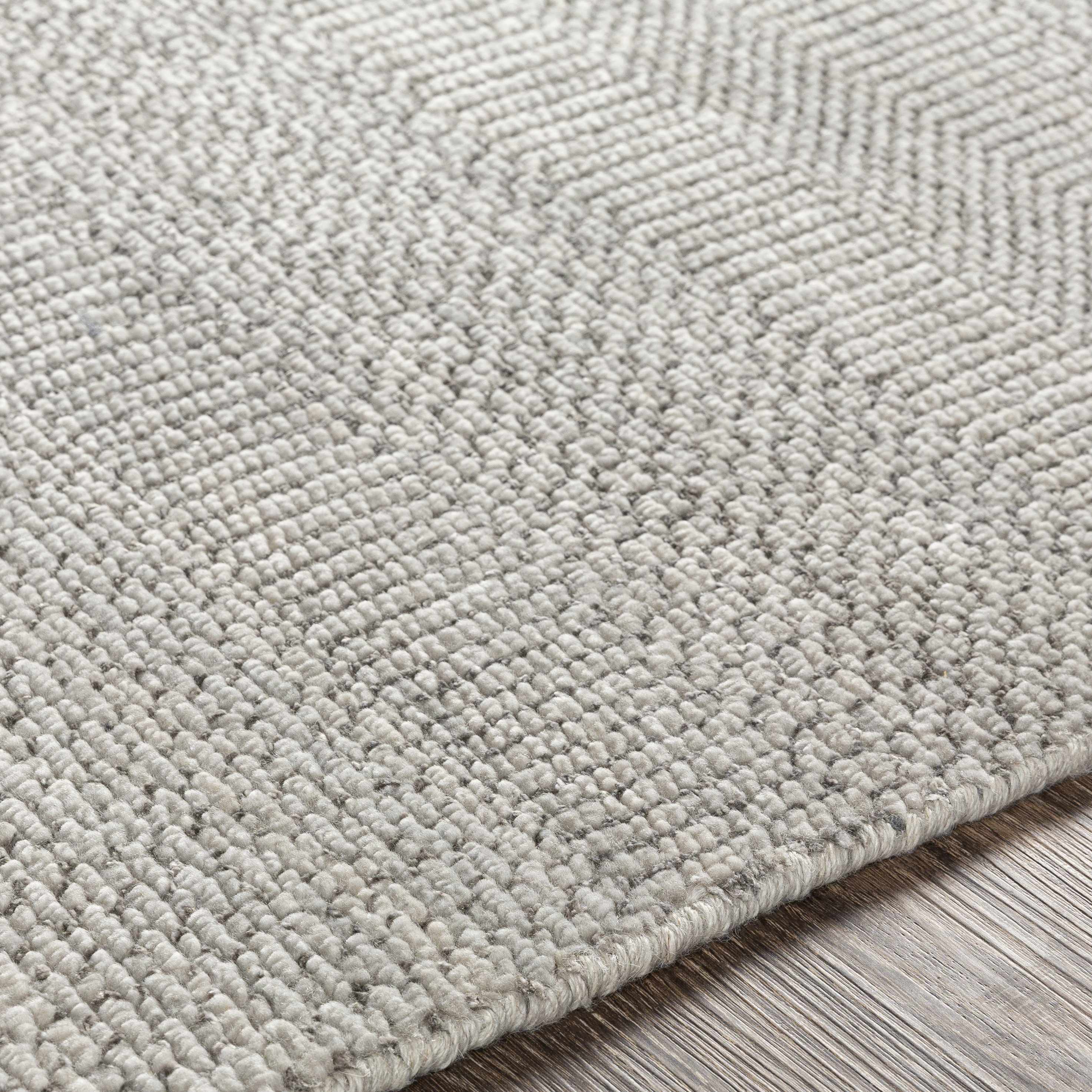 Ocate Gray Wool Area Rug - Clearance - Image 5