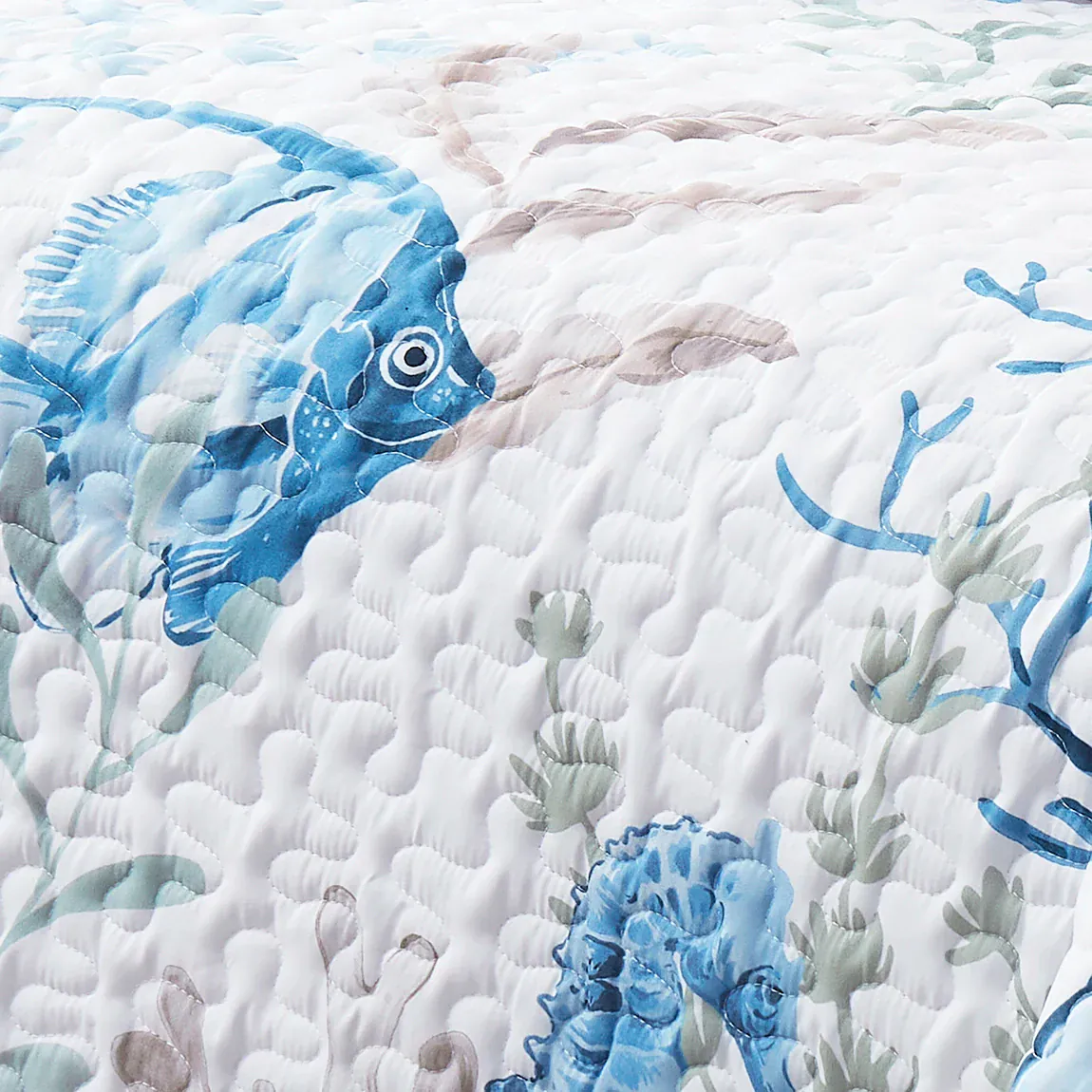 Oceana Watercolor Sea Life Quilt Set - Image 12