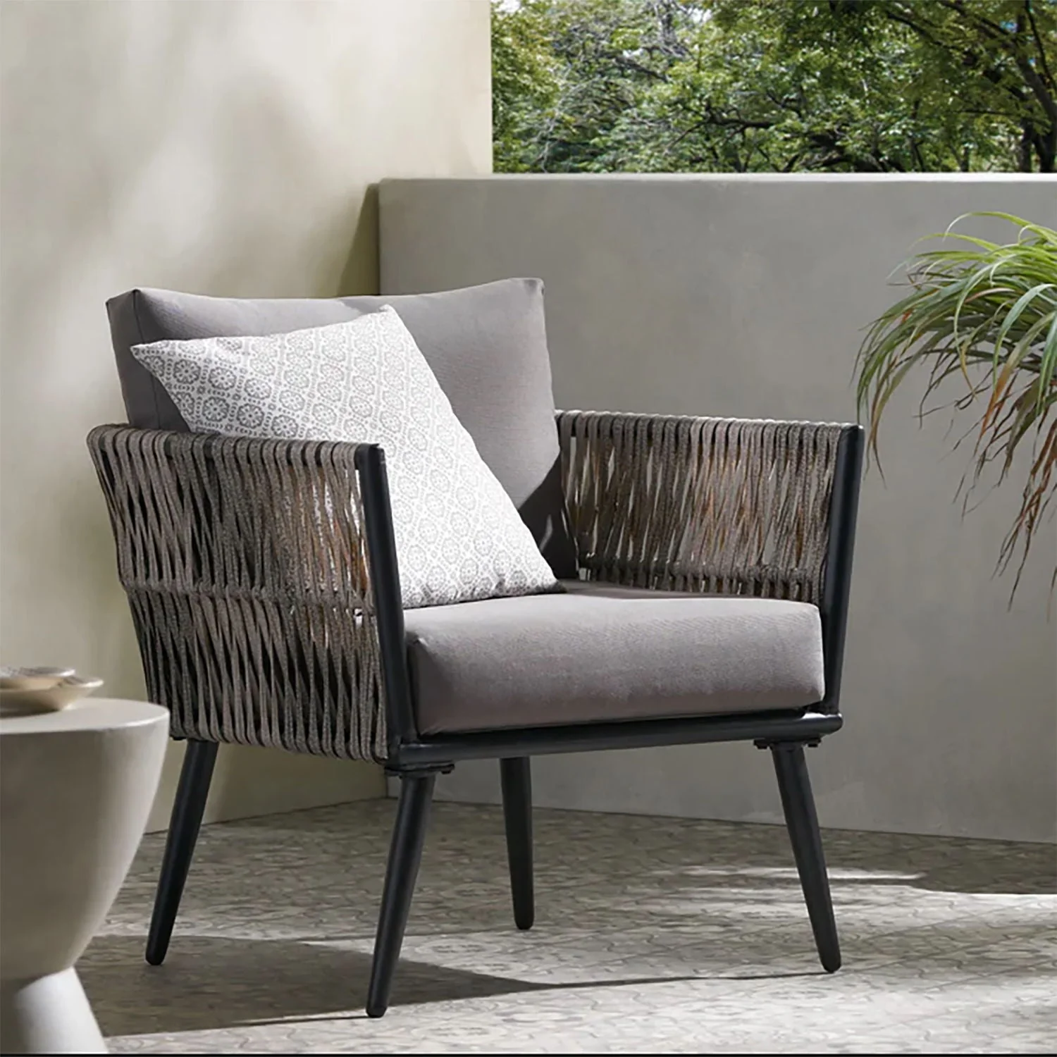 Oceanus Chat Set Chair - Gray - Image 2