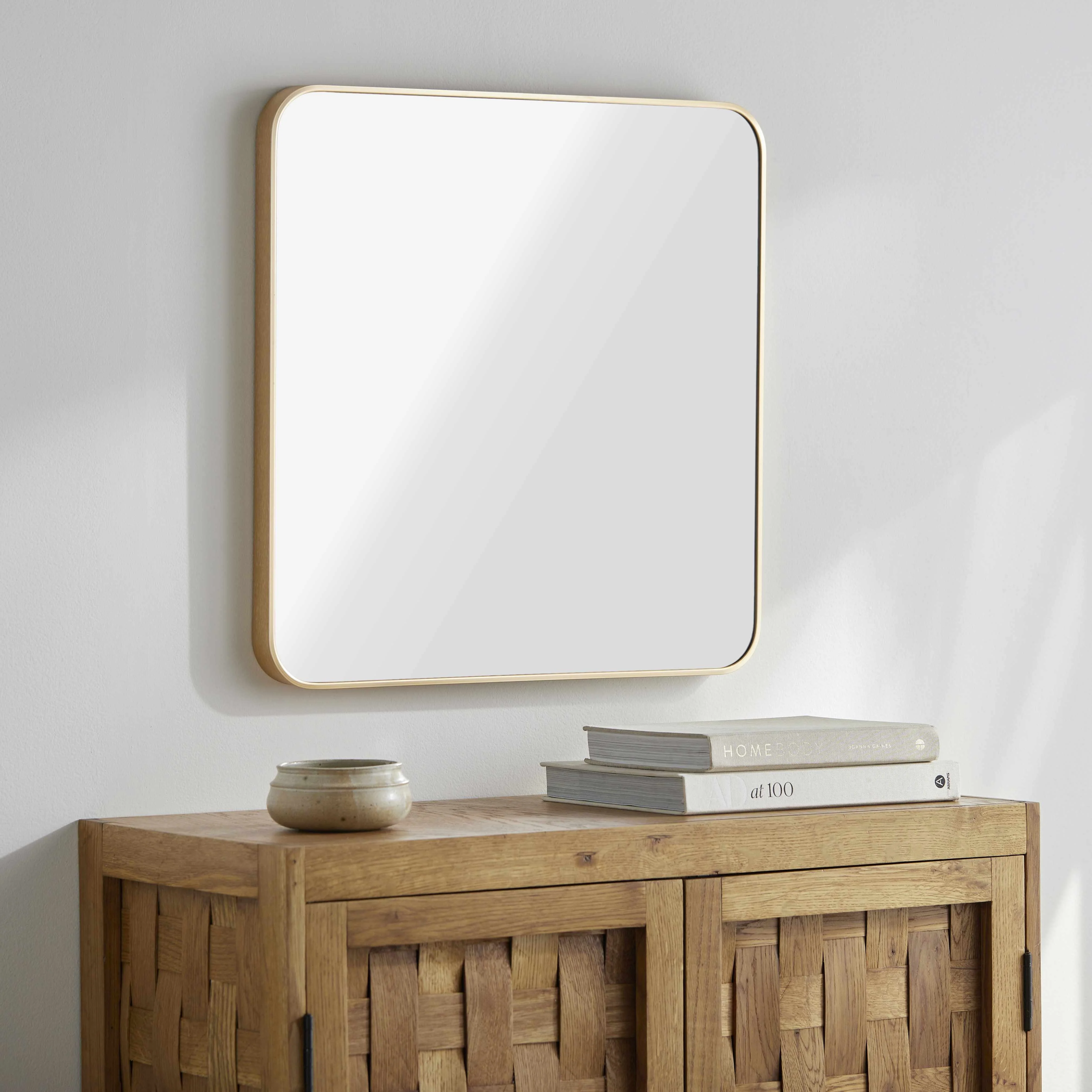 Ockenfels Modern Arched Gold Wall Mirror - Image 4