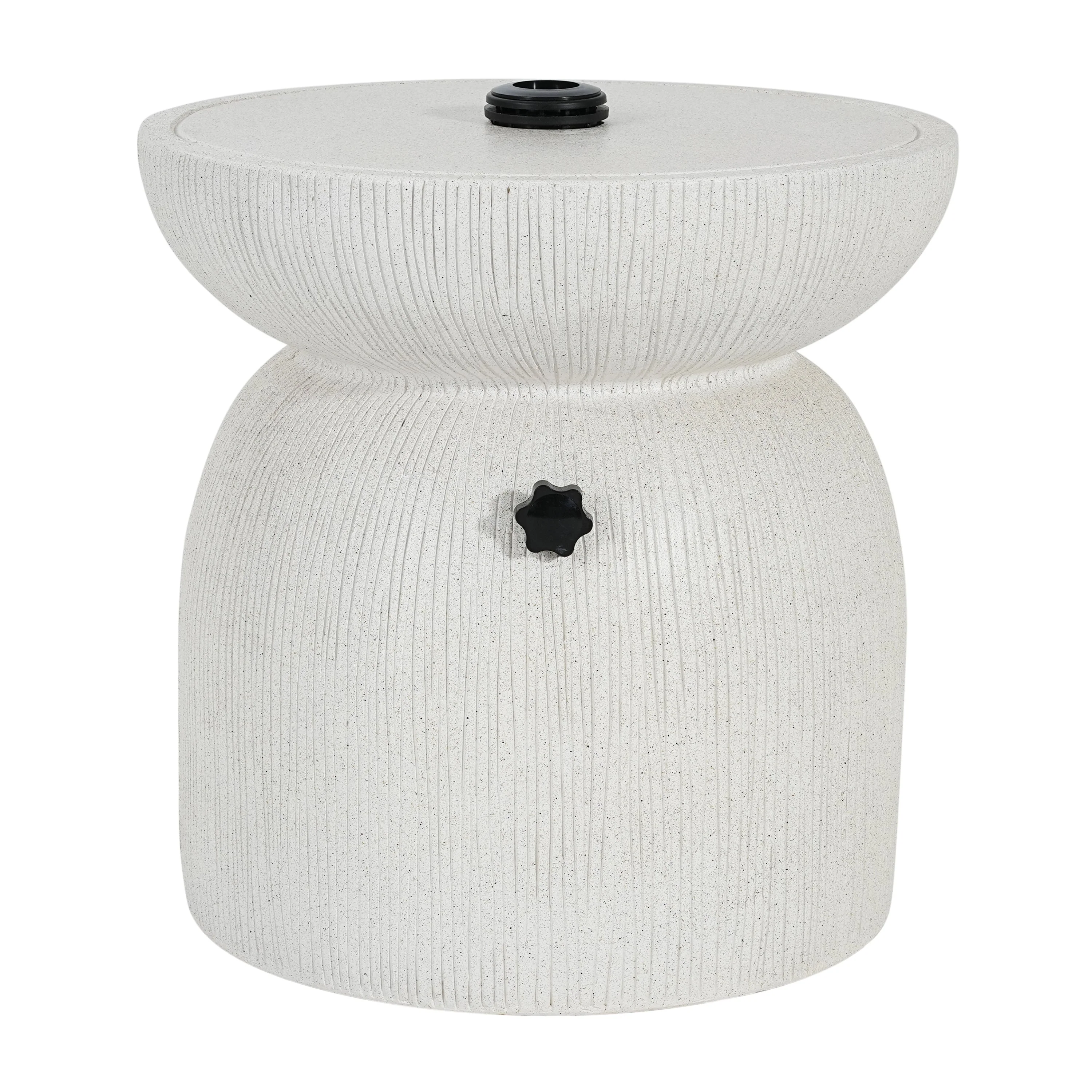Odelia MGO Outdoor Patio Side Table Umbrella Base - Image 3