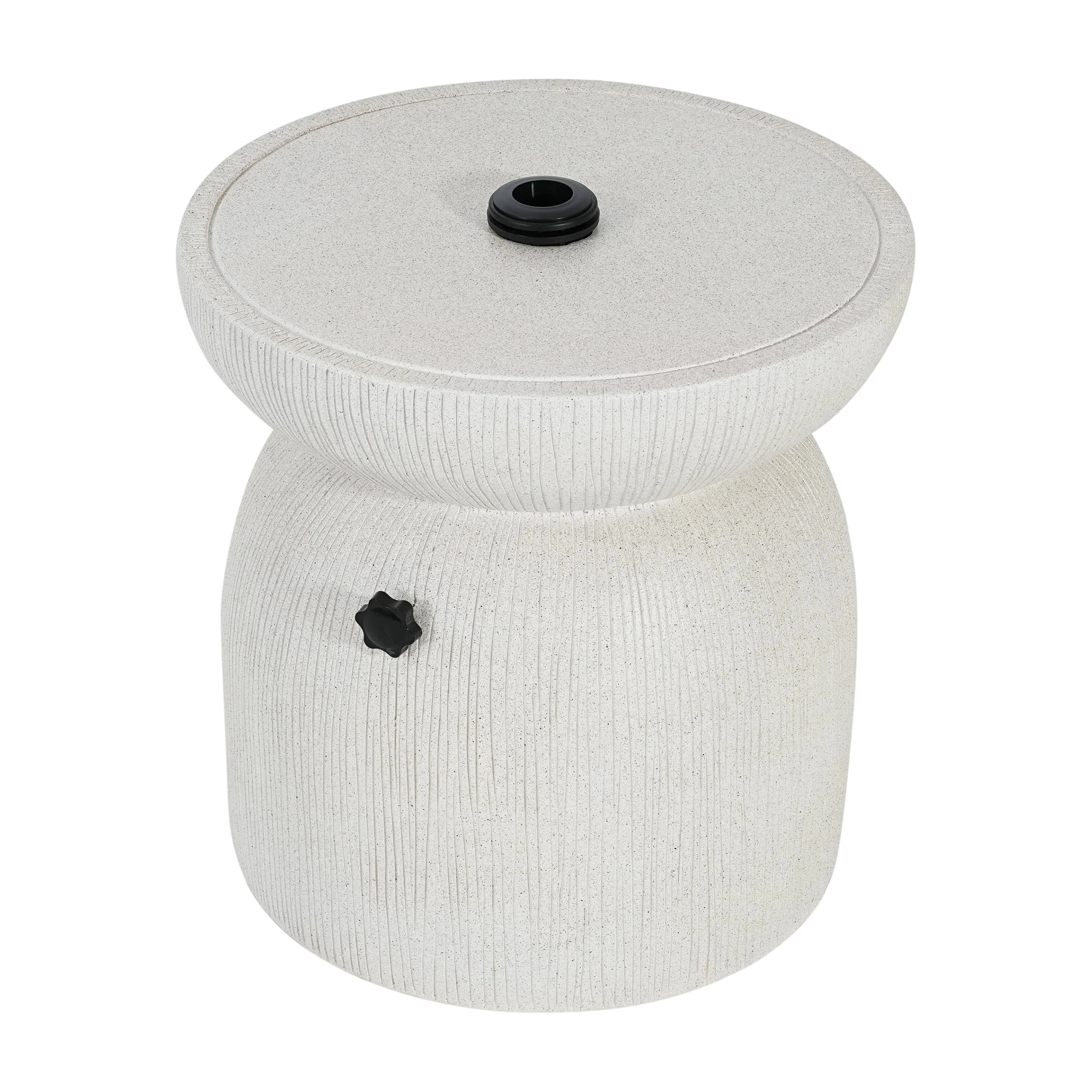 Odelia MGO Outdoor Patio Side Table Umbrella Base - Image 4