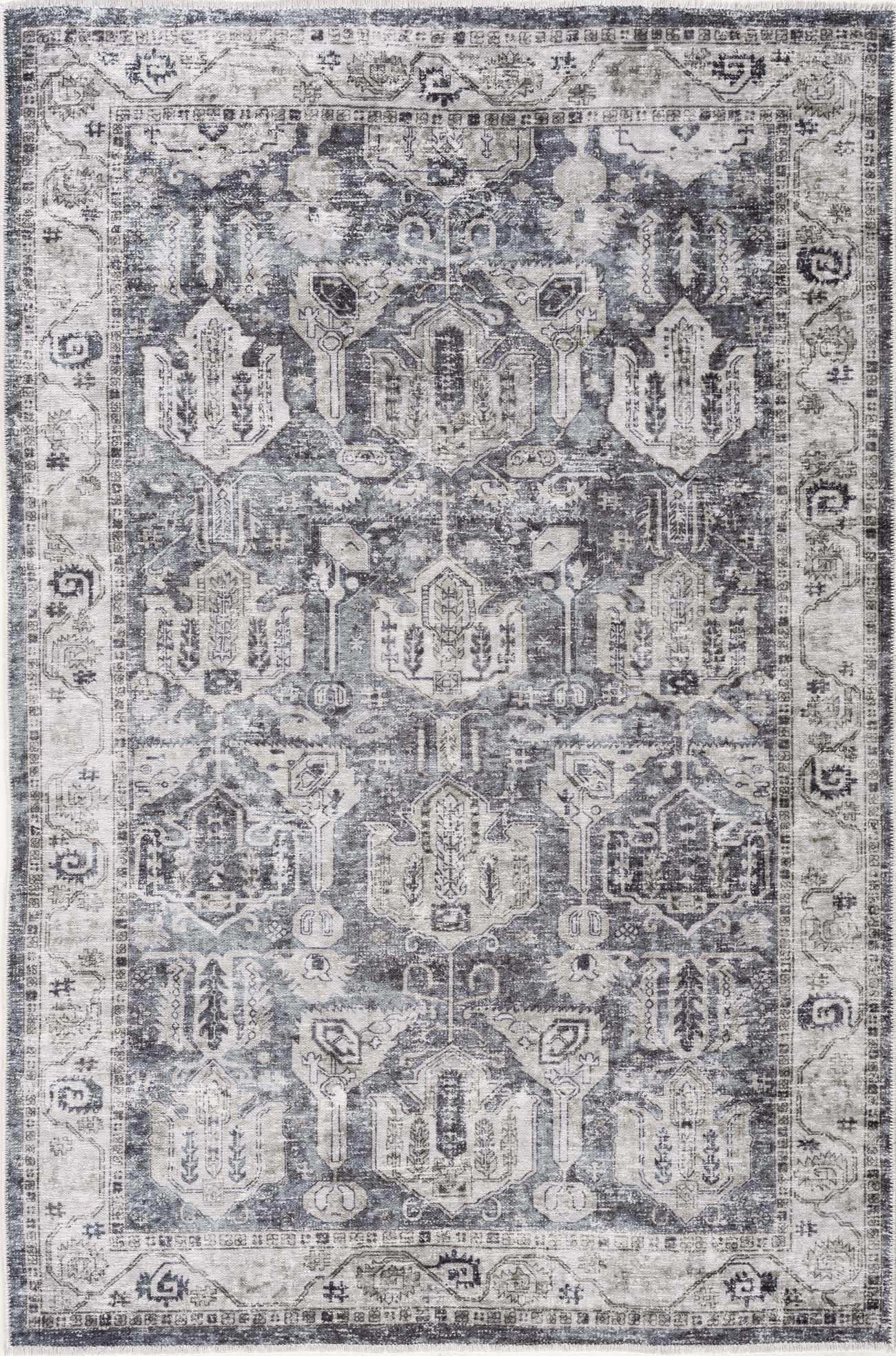 Off White Holi-4602 Washable Area Rug - Clearance