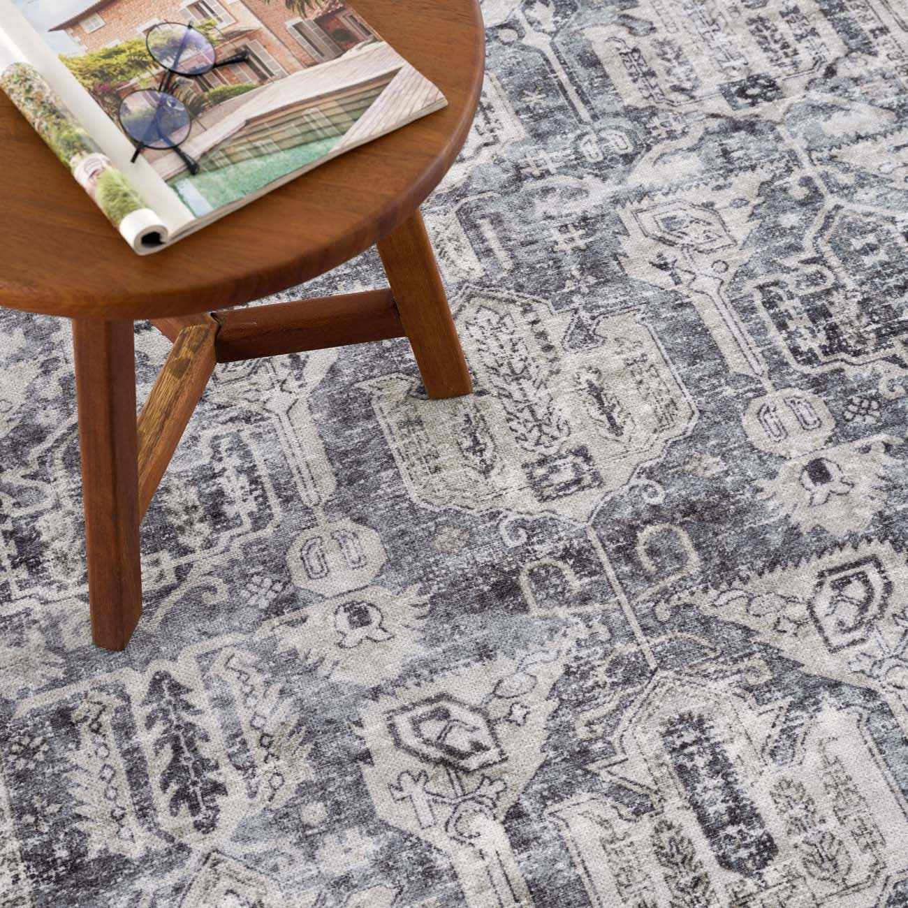 Off White Holi-4602 Washable Area Rug - Clearance - Image 4