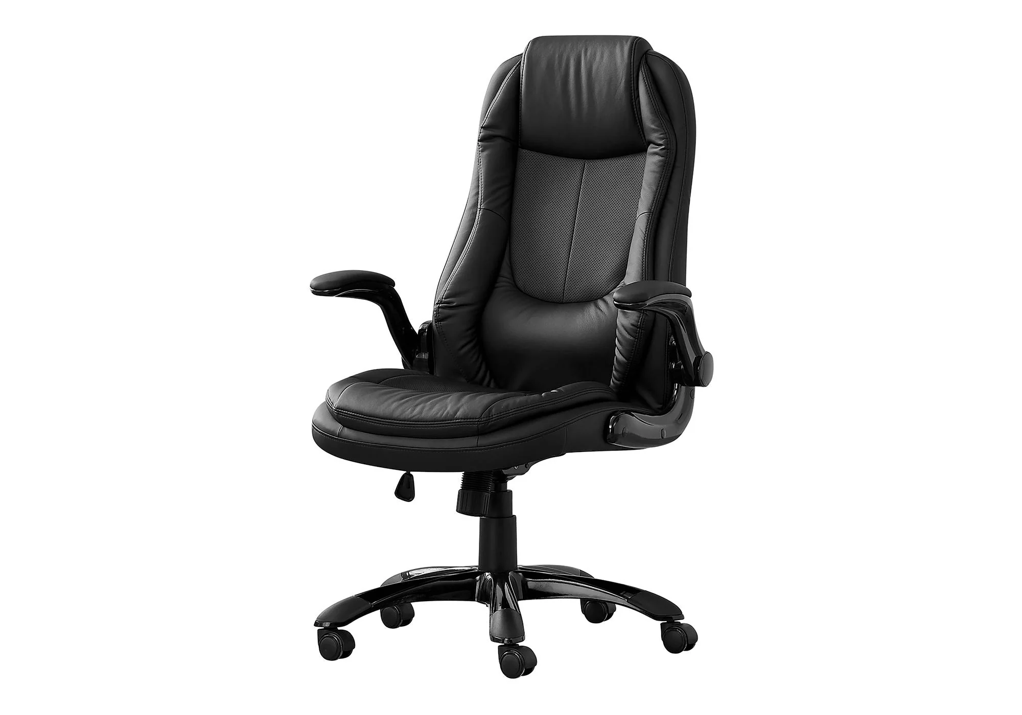 Office Chair, Adjustable Height, Swivel, Ergonomic, Armrests, Contemporary & Modern - Black - Image 4