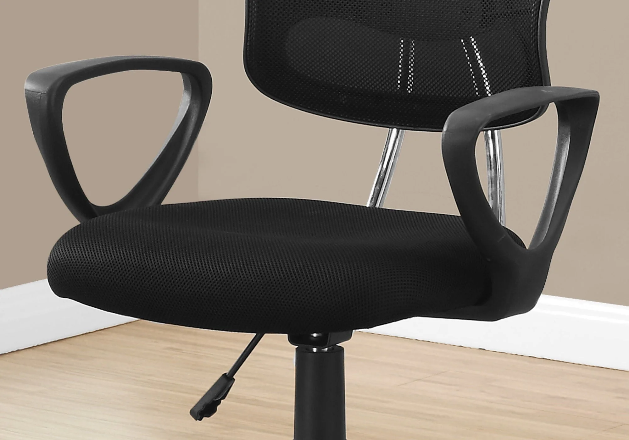 Office Chair, Adjustable Height, Swivel, Ergonomic, Armrests, Mesh, Contemporary / Modern - Black - Image 3
