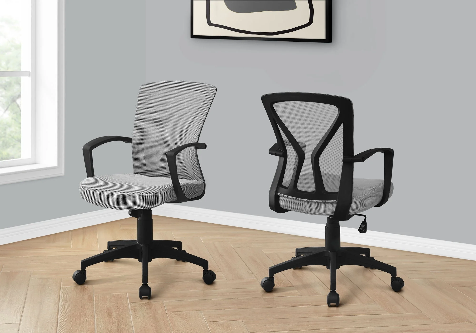 Office Chair, Adjustable Height, Swivel, Ergonomic, Mesh, Contemporary & Modern - Image 2