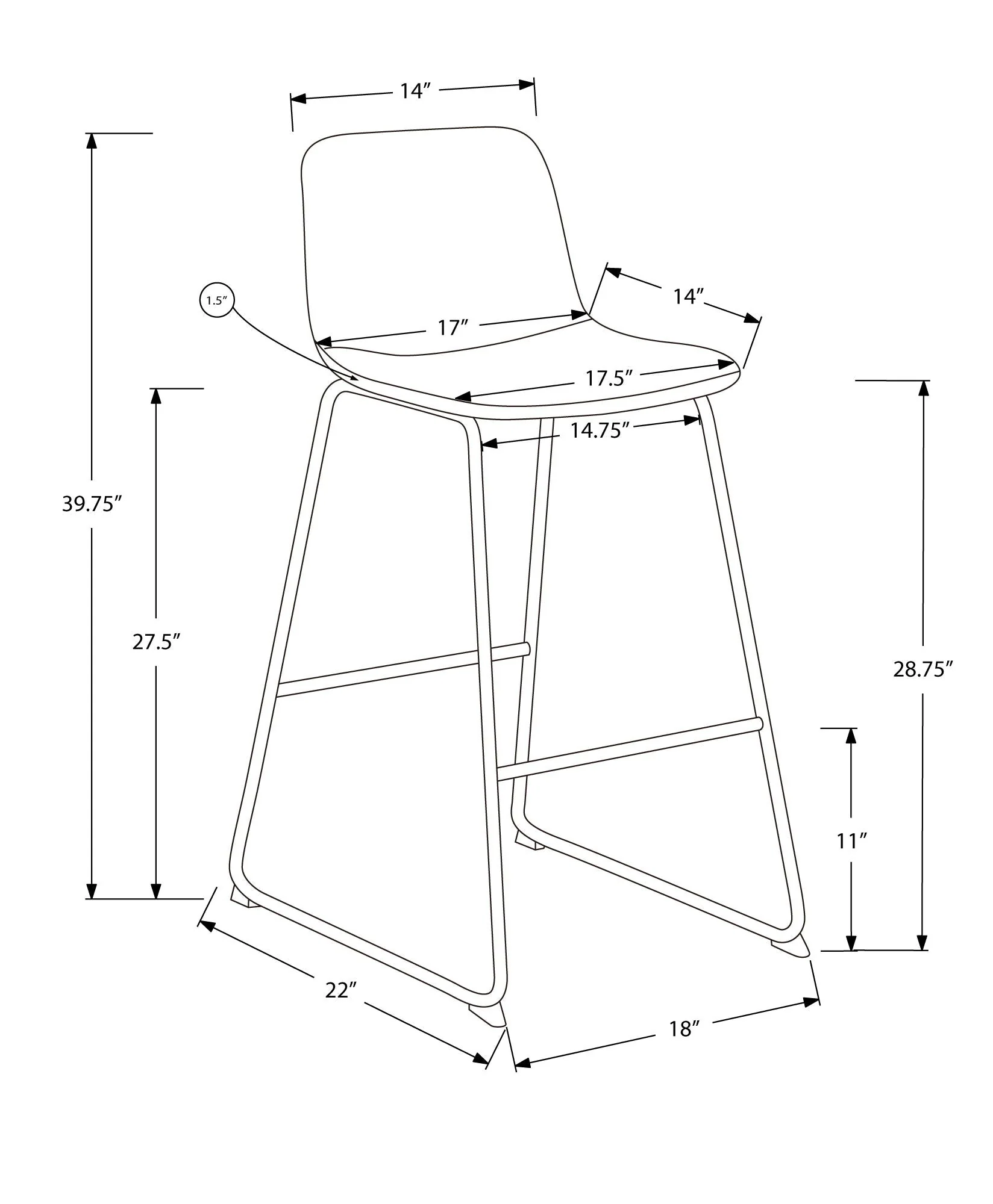 Office Chair, Bar Height, Standing, Computer Desk, Work, Look, Contemporary, Modern - Image 9