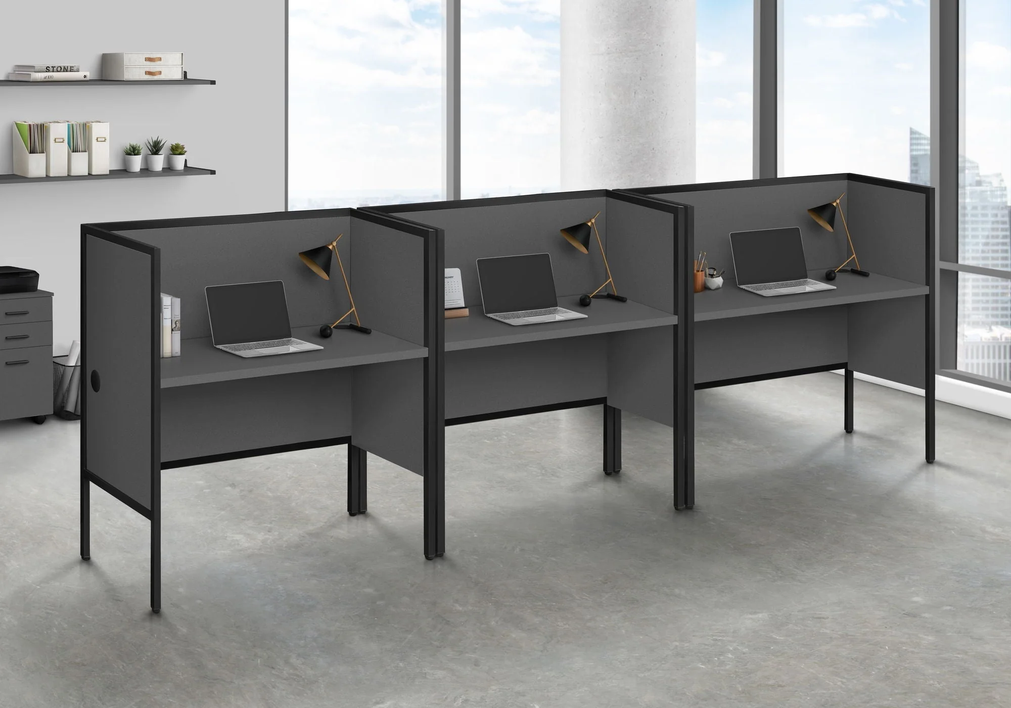 Office Cubicle, Desk, Commercial Grade, Contemporary & Modern - Image 4