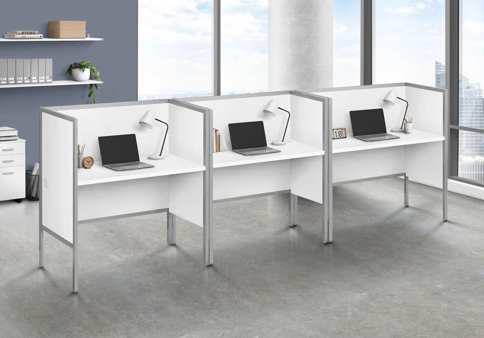 Office Cubicle, Desk, Commercial Grade, Contemporary & Modern - Image 8