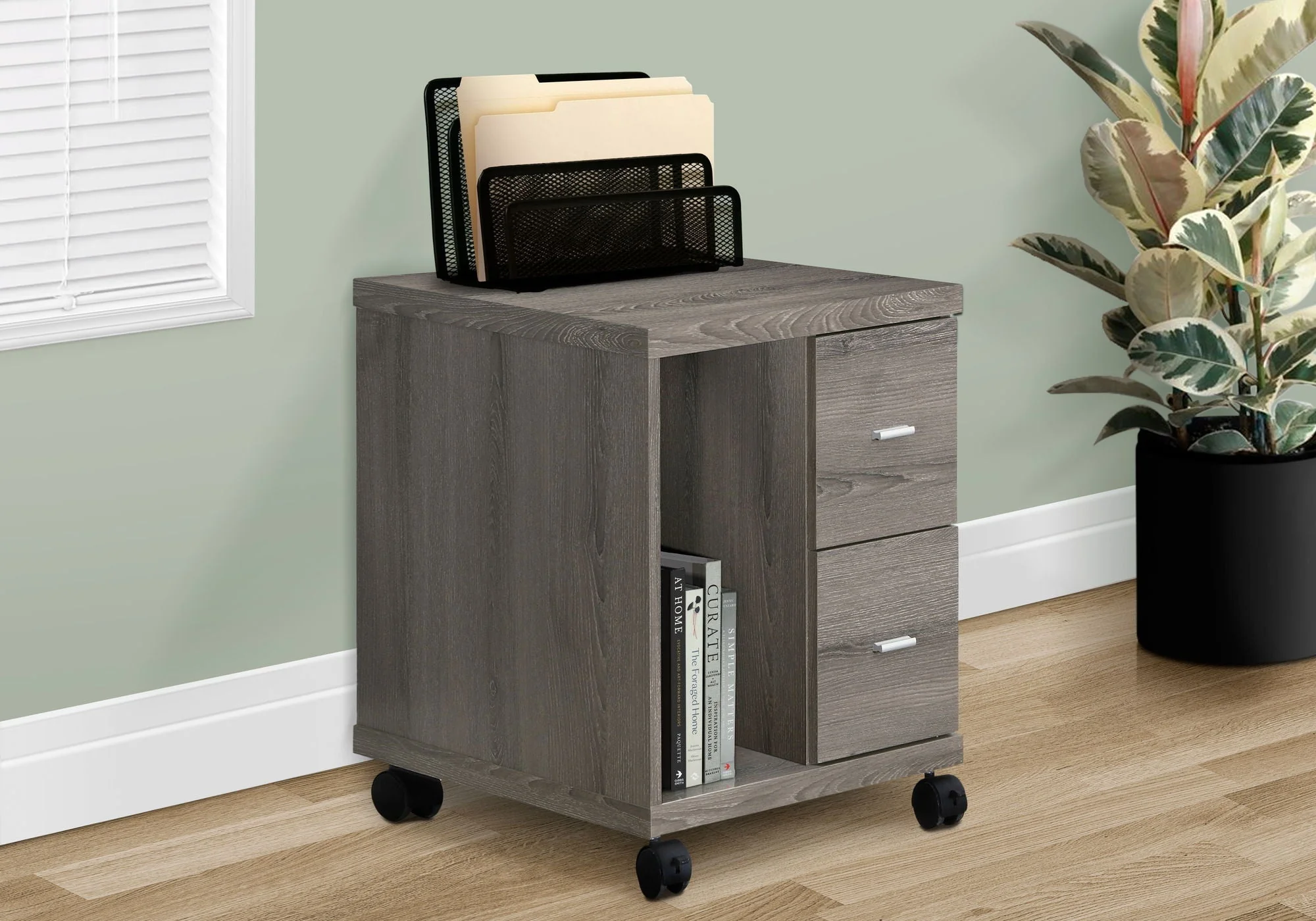 Office File Cabinet Rolling Printer Cart - Image 4