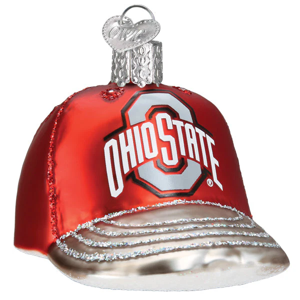 Ohio State Baseball Cap Ornament - Image 3