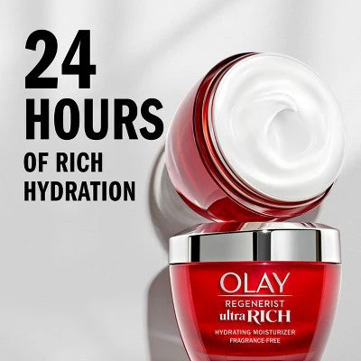 Olay Regenerist Ultra Rich Face Moisturizer for Dry Skin 1.7oz - Imperfect Box - Image 4