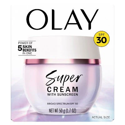 Olay Super Cream Face Moisturizer with Sunscreen SPF 30 1.7oz - Missing Box - Image 12