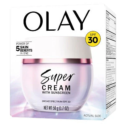 Olay Super Cream Face Moisturizer with Sunscreen SPF 30 1.7oz - Missing Box - Image 13