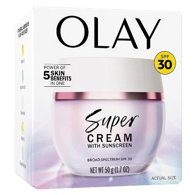 Olay Super Cream Face Moisturizer with Sunscreen SPF 30 1.7oz - Missing Box - Image 14