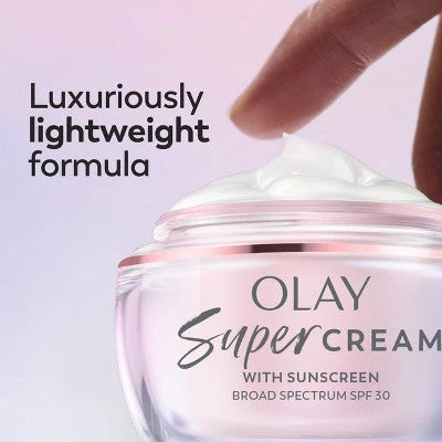 Olay Super Cream Face Moisturizer with Sunscreen SPF 30 1.7oz - Missing Box - Image 6