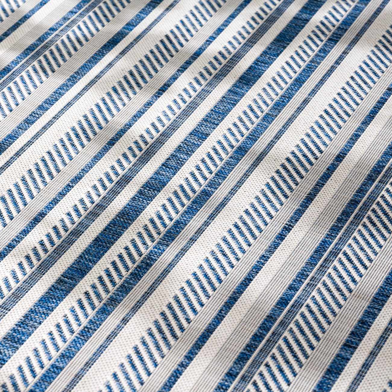 Olin White&Blue Striped Nordic Rug - Image 15