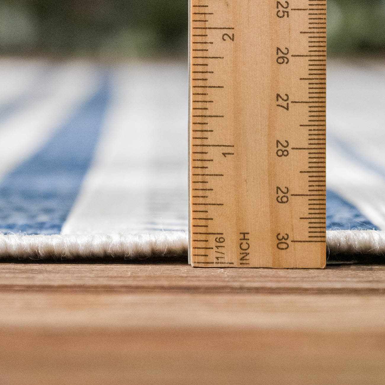 Olin White&Blue Striped Nordic Rug - Image 8