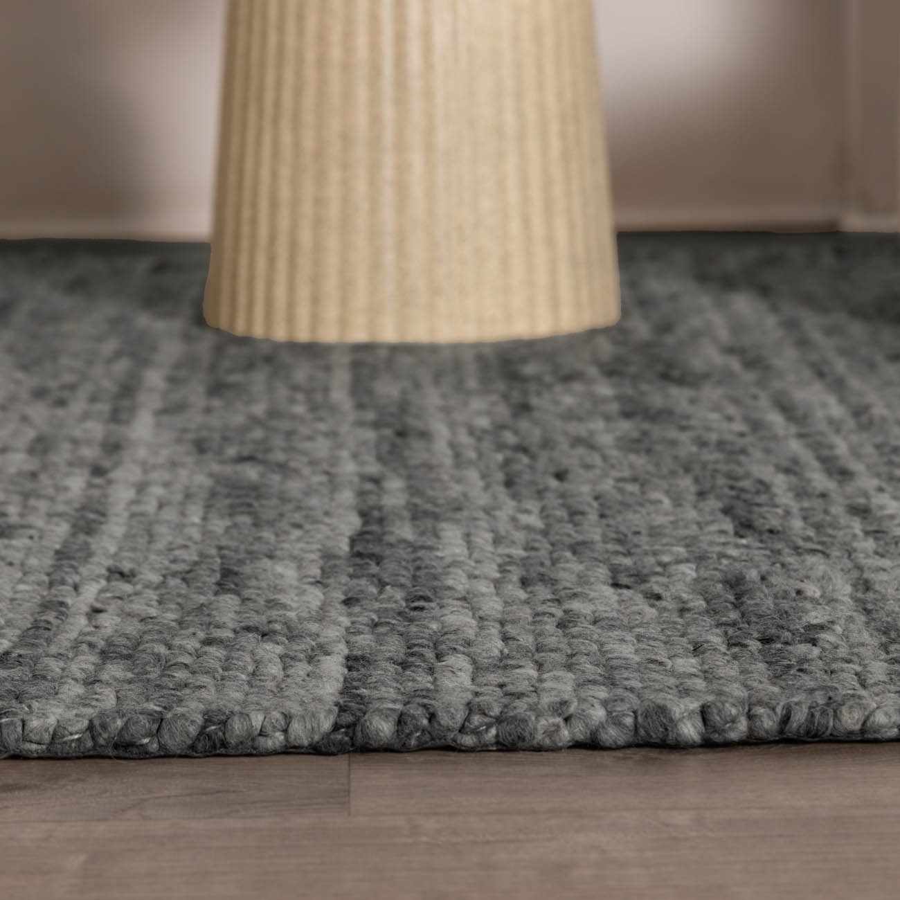 Olisa Charcoal Wool Area Rug - Image 13