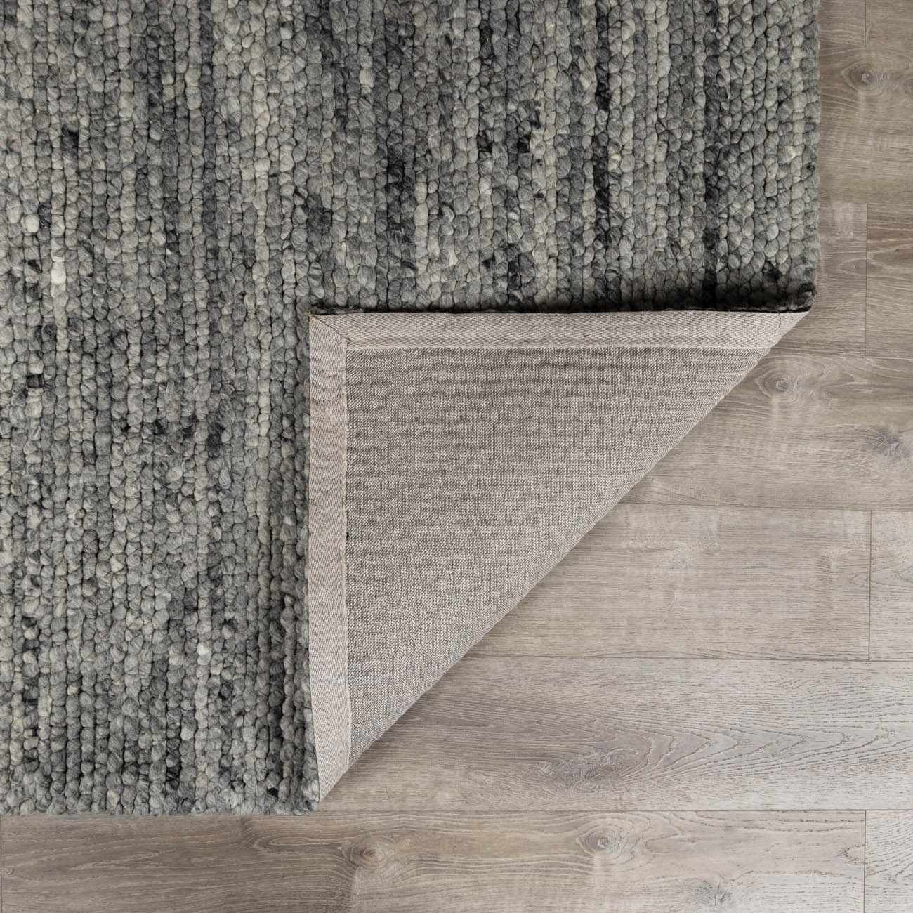 Olisa Charcoal Wool Area Rug - Image 6