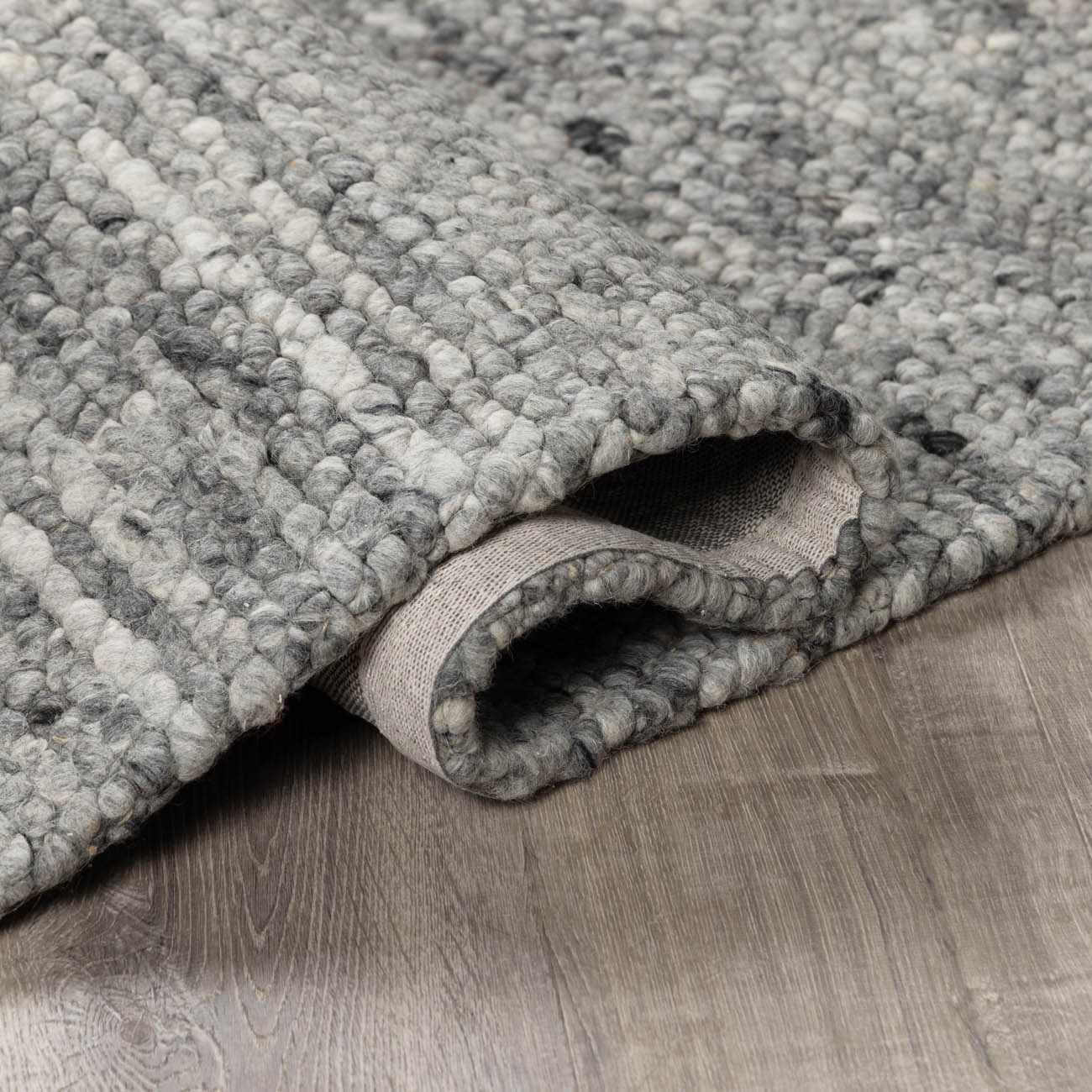 Olisa Charcoal Wool Area Rug - Image 7