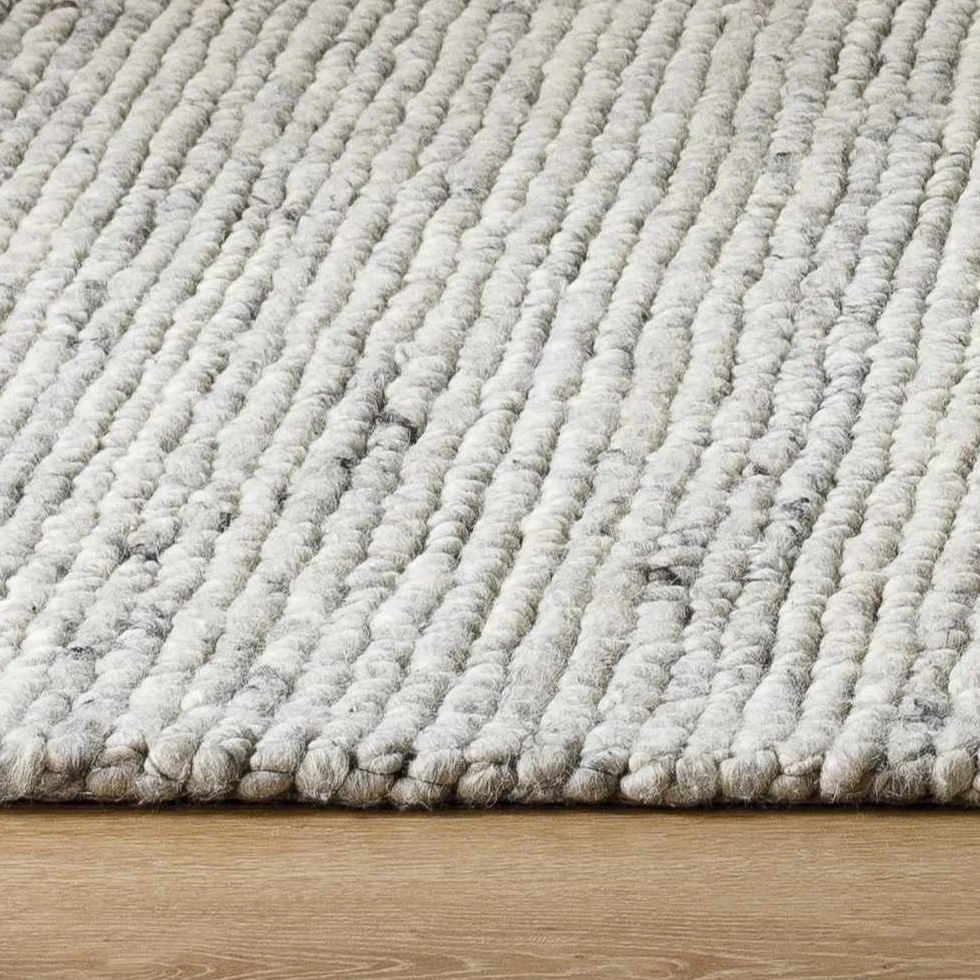 Olisa Cream & Gray Wool Area Rug - Image 4