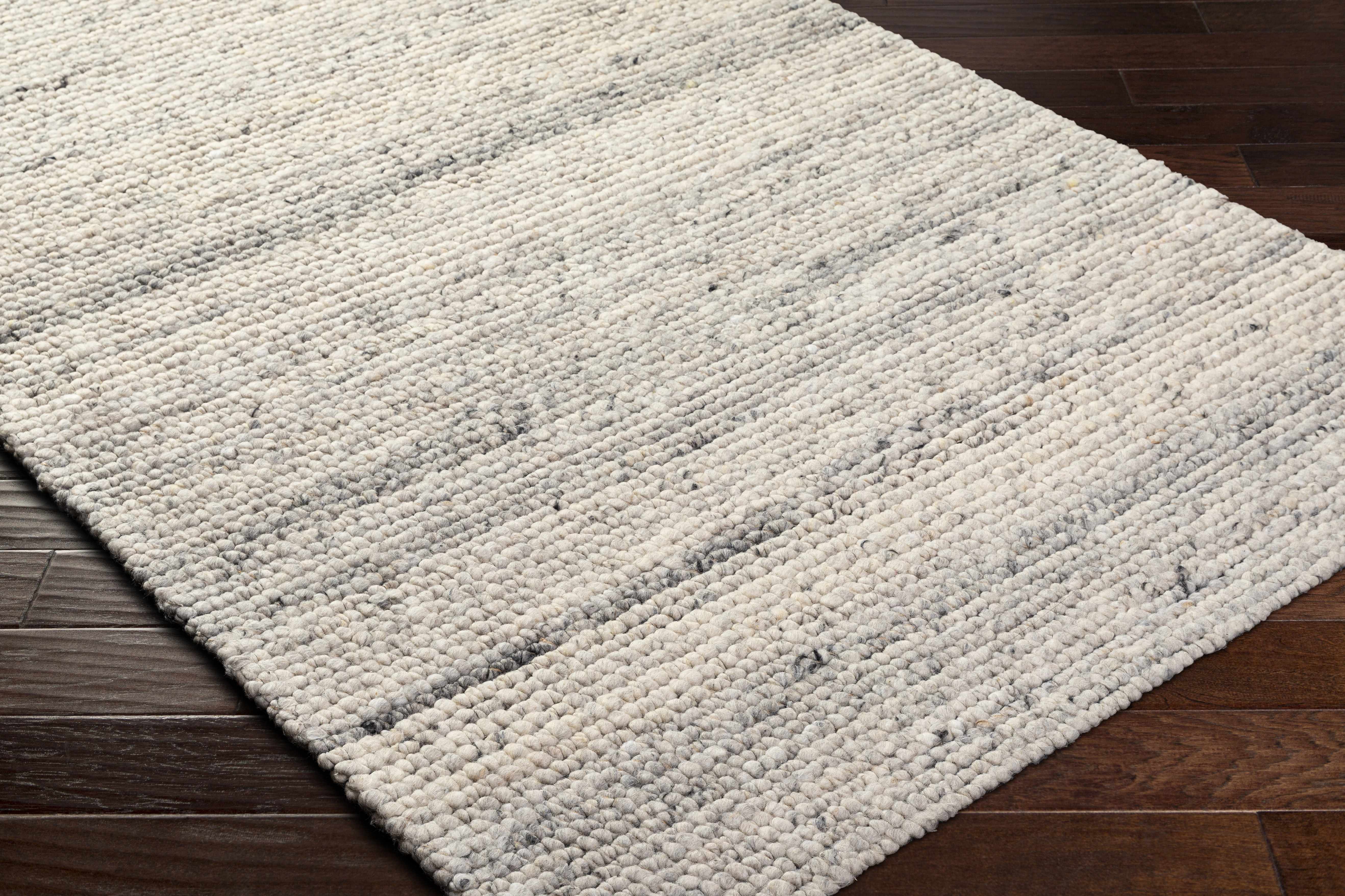 Olisa Cream & Gray Wool Area Rug - Image 5