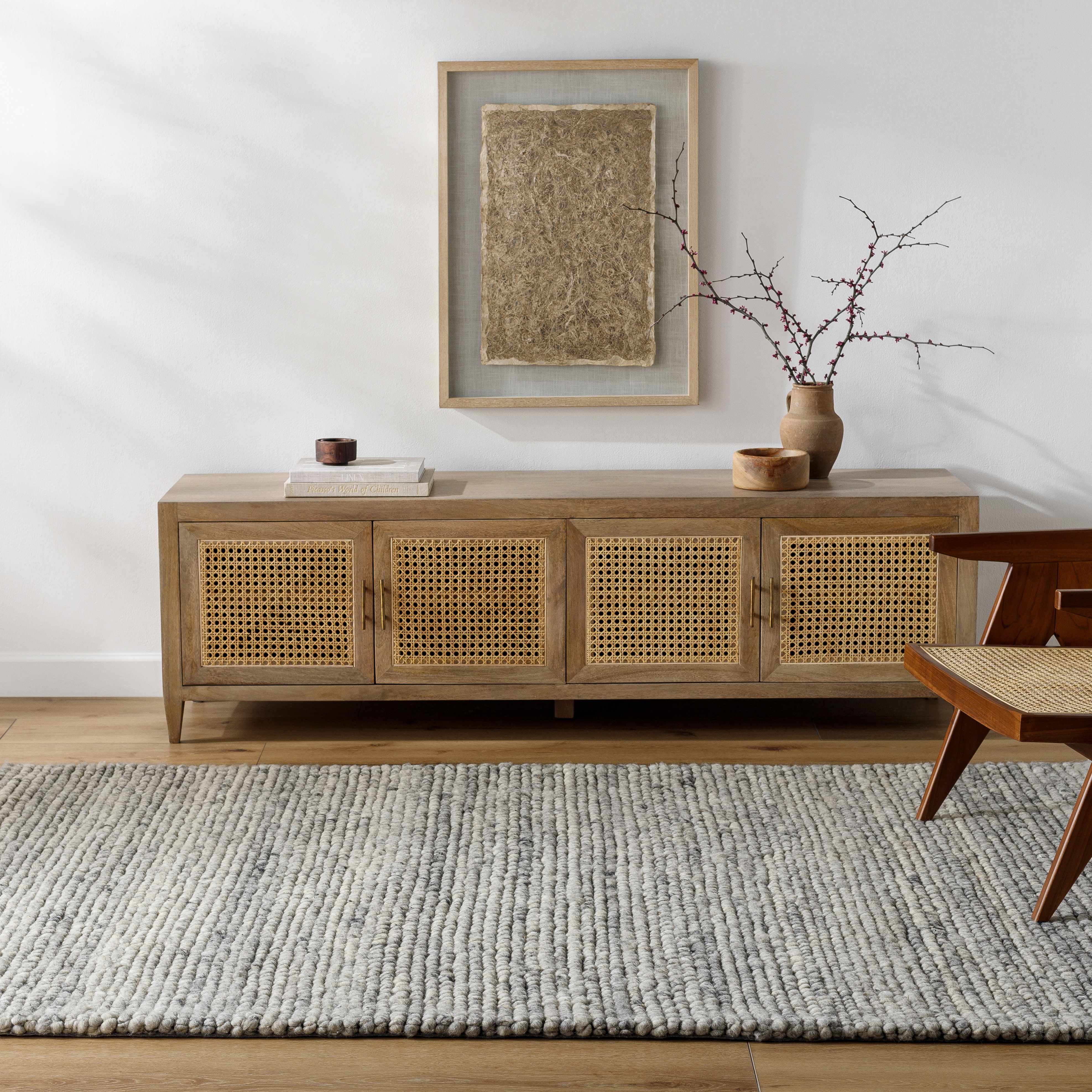 Olisa Gray Wool Area Rug - Image 4